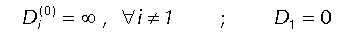 D_i=infinito, i distinto de 1